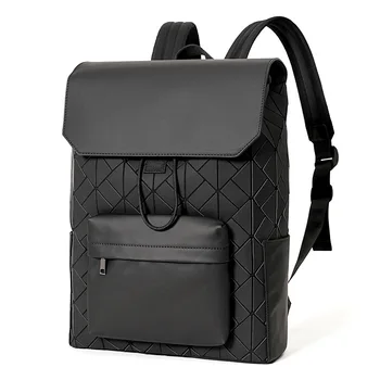 Бренд Leisure Geometric Lingge Мужской рюкзак премиум-класса, модный рюкзак большой емкости, мужской легкий рюкзак, женский рюкзак