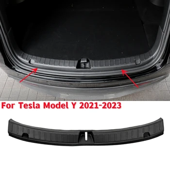 1 шт. защита заднего бампера автомобиля TPE Защитная крышка багажника для Tesla модель Y 2021-2023